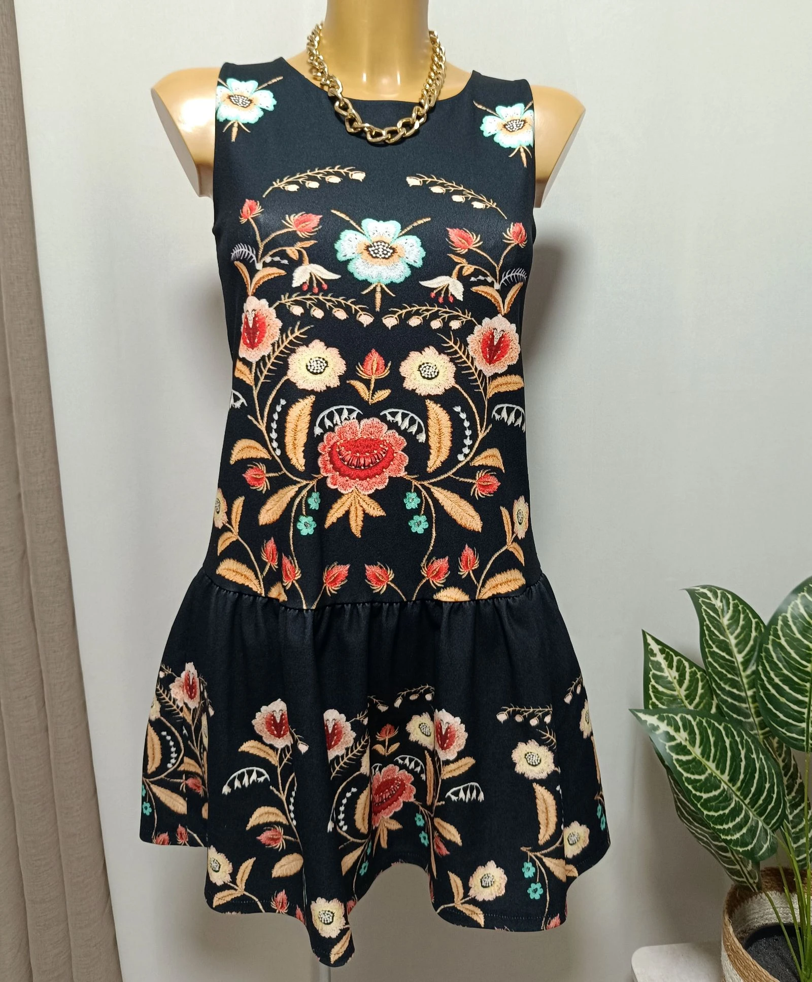 Floral print ruffled dress for women – photo 2